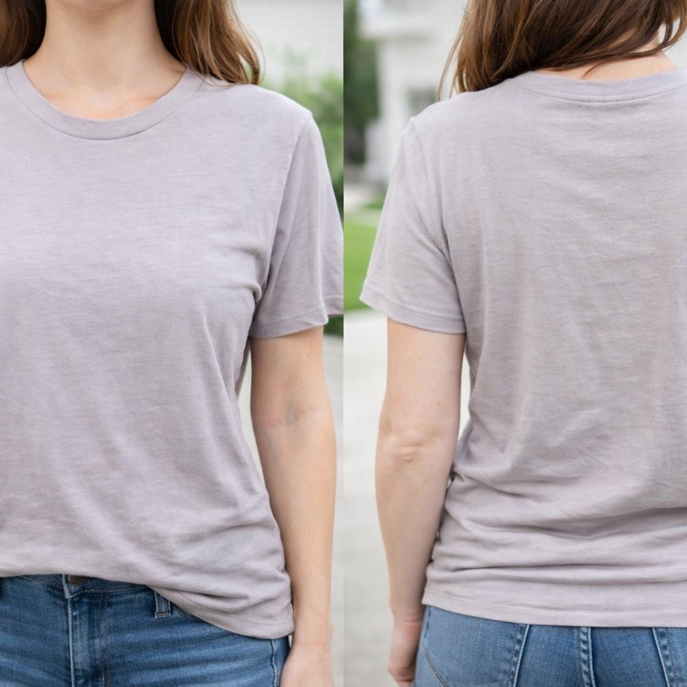 Carhartt Women's Light Gray Short‎ Sleeve Tee